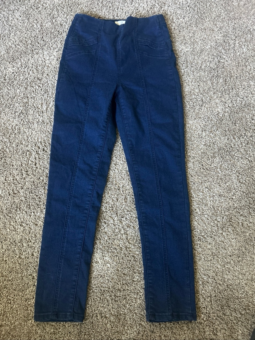 We the Free Women's Blue  Skinny Jeans Pull On Style Sz 27